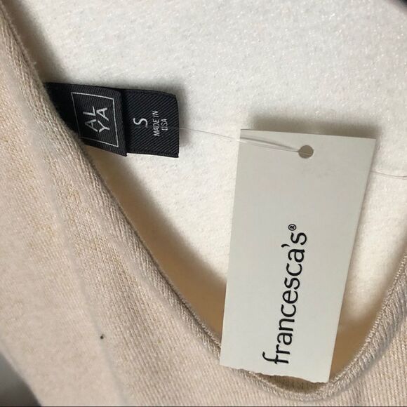 Alya cream flutter sleeve ribbon tie blouse - Picture 6 of 11